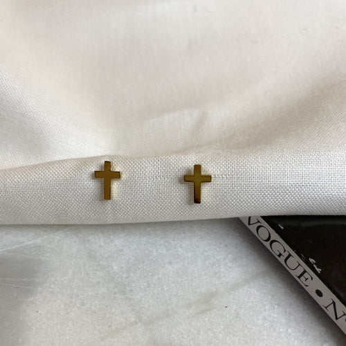 Boucles d'oreilles CROIX OR,La Djulia bijoux