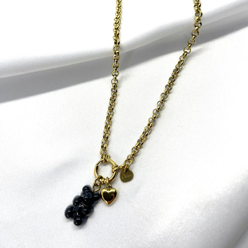 Collier MADDISON OR NOIR,La Djulia bijoux